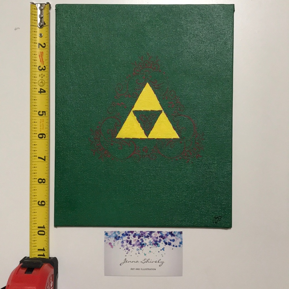 Legend of Zelda acrylic painting